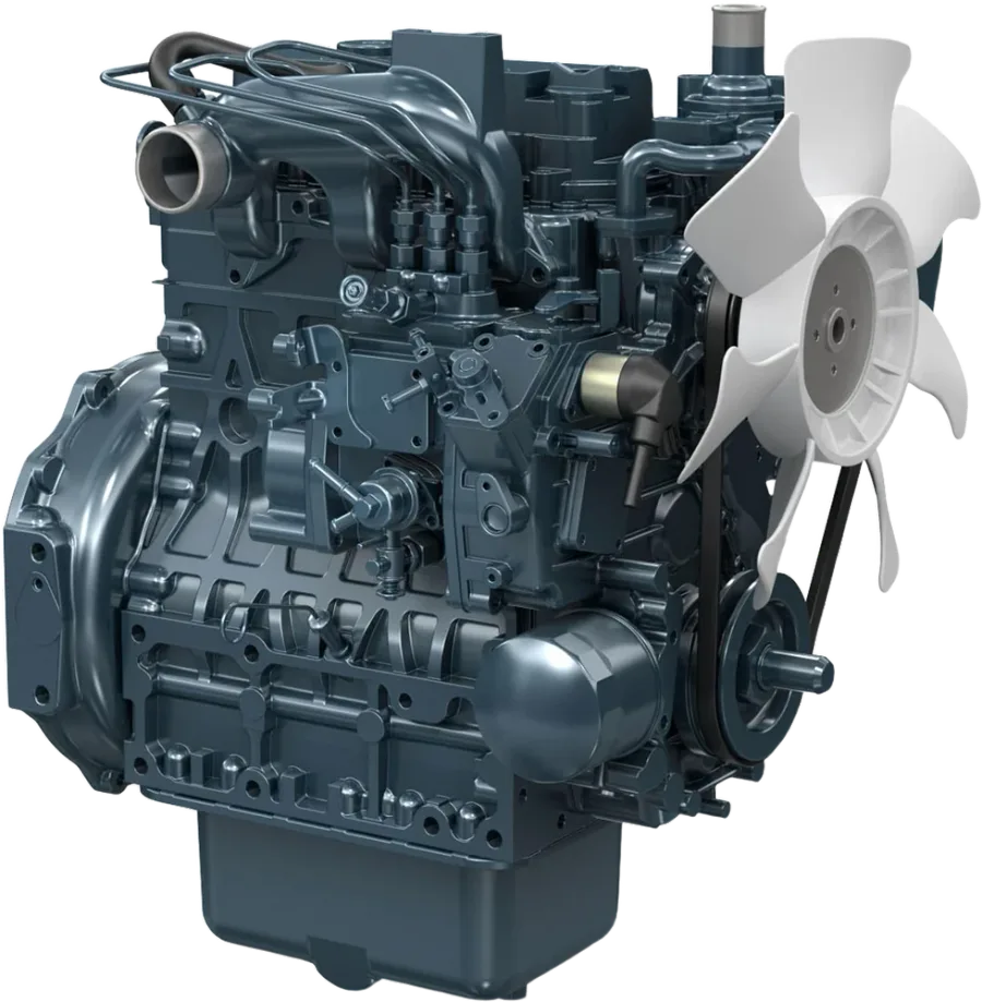 Motor diésel Kubota D1703 — Kubota Serie 03 · 3 cilindros · IDI
