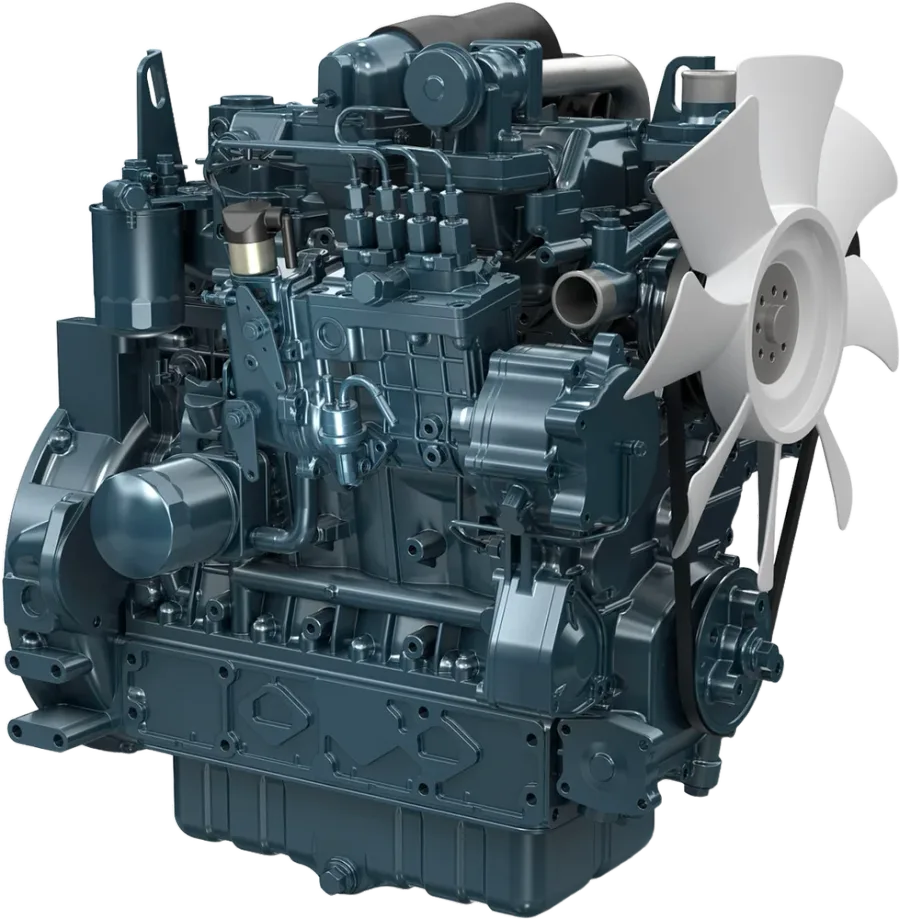 Motor diésel Kubota V3800 — Kubota Serie V · 4 cilindros · DI Turbo · Tier 3